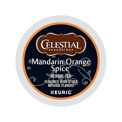 Wholesale 🎉 K-Cups Celestial Seasonings Mandarin Orange Spice Herbal Tea, Keurig K-Cup Pods, 24/Box (14735) 🌟 4 Wholesale 🎉 K-Cups Celestial Seasonings Mandarin Orange Spice Herbal Tea, Keurig K-Cup Pods, 24/Box (14735) 🌟 - Image 2
