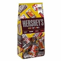 Promo ✔️ Candy & Chocolate HERSHEY'S Miniatures Assorted Chocolate 🍬 Candy, Individually Wrapped, 56 Oz, Bag, 180 Pieces (HEC21543) ❤️