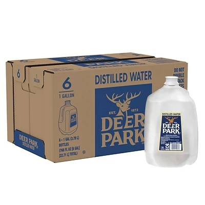 Promo ⌛ Deer Park Distilled Water, 1-Gallon Plastic Jugs, 6/Carton (11475171) 🤩 3 Promo ⌛ Deer Park Distilled Water, 1-Gallon Plastic Jugs, 6/Carton (11475171) 🤩