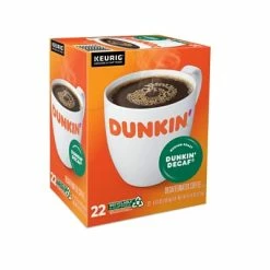 Discount 😉 K-Cups Dunkin' Donuts Decaf Coffee, Keurig® K-Cup® Pods, Medium Roast, 22/Box (400846) 🎁 -Grocery shop unnamed file 853
