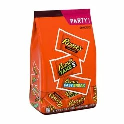 Best Pirce 😍 Candy & Chocolate REESE'S Milk Chocolate Peanut Butter Assortment Snack Size 🍬 Candy, Individually Wrapped, 32.06 Oz, Bulk Party Bag (3400093922) 🥰