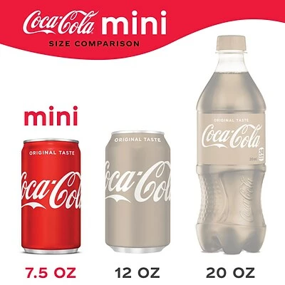 Best deal ❤️ Soft Drinks Coca-Cola Mini Soda, 7.5 Oz., 24/Carton (00049000061017) 💯 4 Best deal ❤️ Soft Drinks Coca-Cola Mini Soda, 7.5 Oz., 24/Carton (00049000061017) 💯 - Image 2