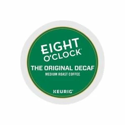 Promo 😀 K-Cups Eight O'Clock Original Blend Decaf Coffee, Keurig® K-Cup® Pods, Medium Roast, 24/Box (06425) 🥰