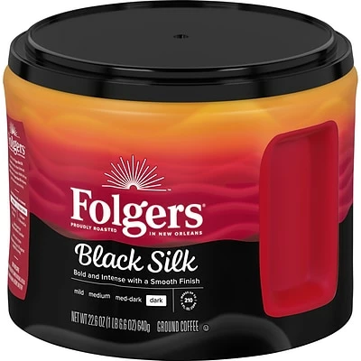 Brand new โ Folgers Black Silk Ground Coffee, Dark Roast, 22.6 Oz. (02054) ๐ 5 Brand new โ Folgers Black Silk Ground Coffee, Dark Roast, 22.6 Oz. (02054) ๐ - Image 3