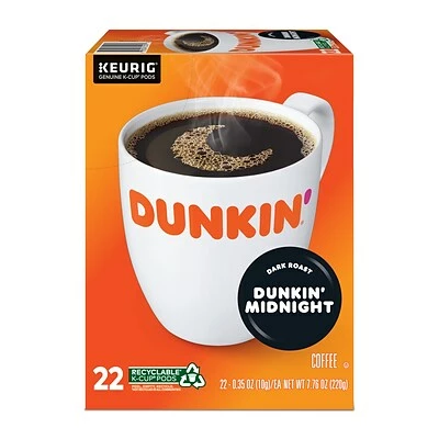 Deals ๐ Dunkin' K-Cups Dunkin Donuts Midnight Coffee, Keurig K-Cup Pods, Dark Roast, 22/Box (400849) ๐ 4 Deals ๐ Dunkin' K-Cups Dunkin Donuts Midnight Coffee, Keurig K-Cup Pods, Dark Roast, 22/Box (400849) ๐ - Image 2