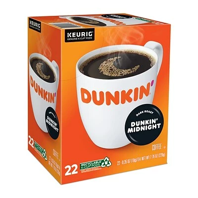 Deals ๐ Dunkin' K-Cups Dunkin Donuts Midnight Coffee, Keurig K-Cup Pods, Dark Roast, 22/Box (400849) ๐ 5 Deals ๐ Dunkin' K-Cups Dunkin Donuts Midnight Coffee, Keurig K-Cup Pods, Dark Roast, 22/Box (400849) ๐ - Image 3