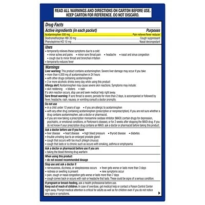 Coupon ๐ Cough, Cold, Flu & Allergy Theraflu Multi-Symptom Severe Cold Hot Liquid Powder Tea Infusions Green Tea And Honey Lemon Flavors 6 Count Box (24473012) โ๏ธ 9 Coupon ๐ Cough, Cold, Flu & Allergy Theraflu Multi-Symptom Severe Cold Hot Liquid Powder Tea Infusions Green Tea And Honey Lemon Flavors 6 Count Box (24473012) โ๏ธ - Image 9