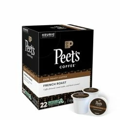 Deals ๐ K-Cups Peet's Coffee French Roast, Keurig K-Cup Pods, Dark Roast, 22/Box (6545XX) ๐