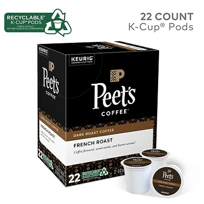 Deals ๐ K-Cups Peet's Coffee French Roast, Keurig K-Cup Pods, Dark Roast, 22/Box (6545XX) ๐ 4 Deals ๐ K-Cups Peet's Coffee French Roast, Keurig K-Cup Pods, Dark Roast, 22/Box (6545XX) ๐ - Image 2